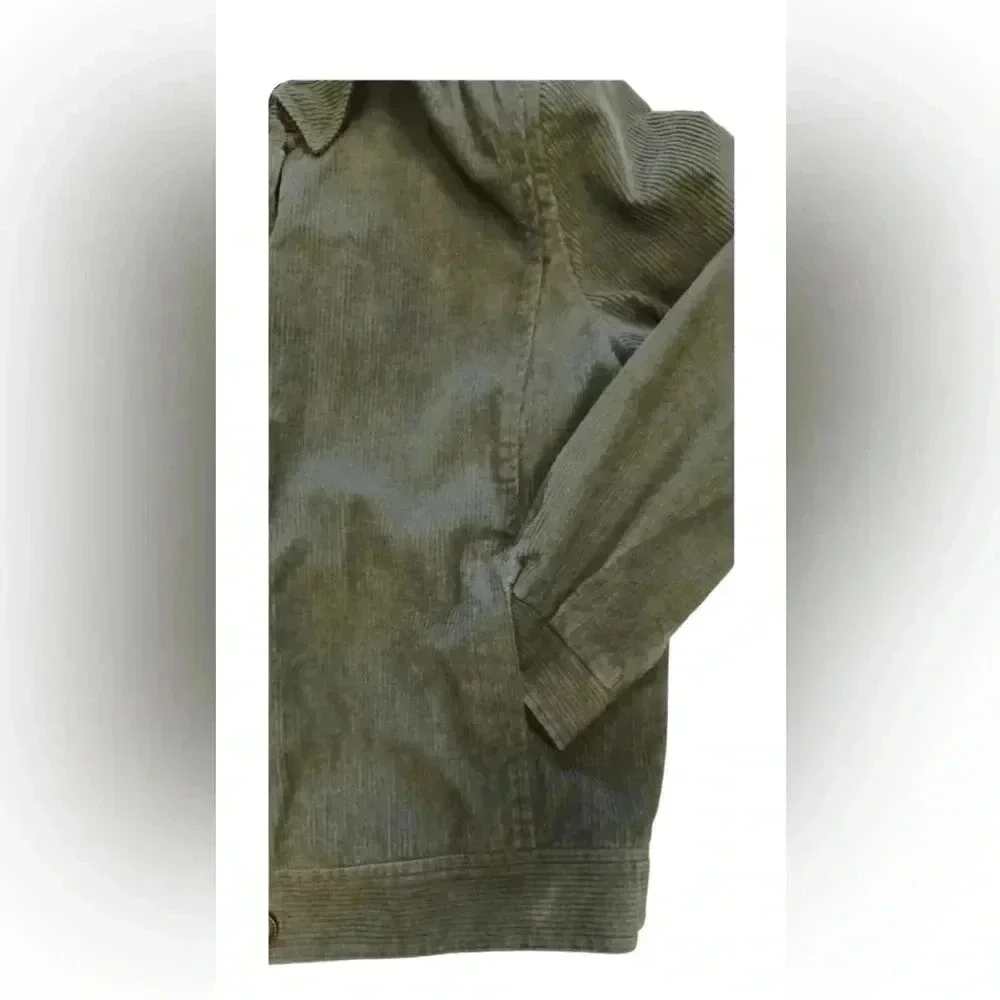London Fog Vintage Green Corduroy Jacket Size 14-M - Picture 5 of 12